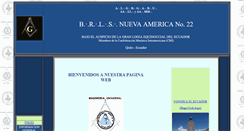 Desktop Screenshot of masoneriaecuatoriana.info